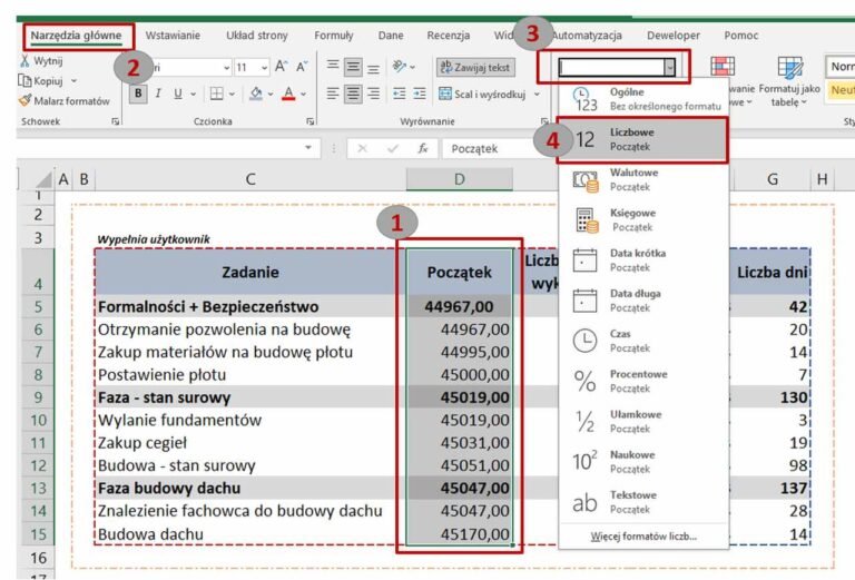Wybieramy prawidłowy typ danych
