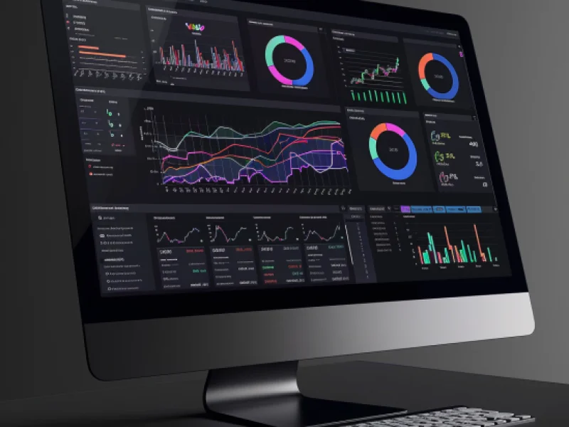 wskaźniki KPI na dashboardzie analitycznym